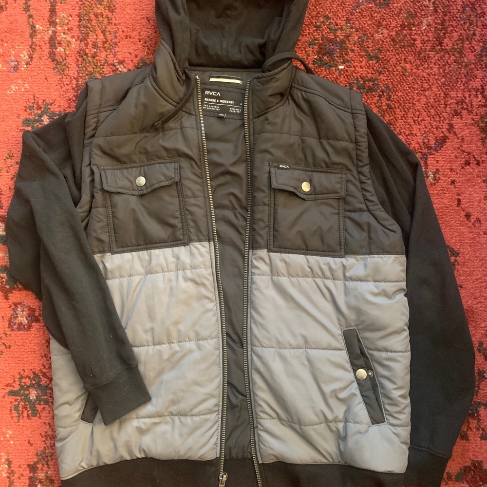 RVCA Wayward Vest Hoodie Size L